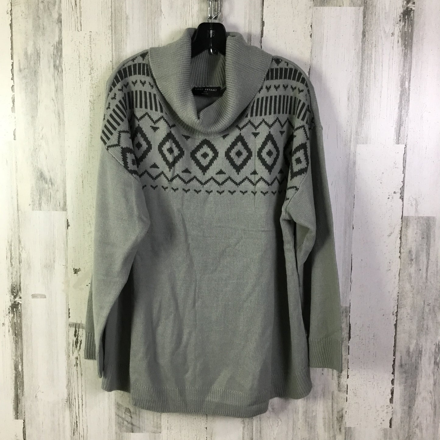 Sweater By Lane Bryant In Green, Size: 1x