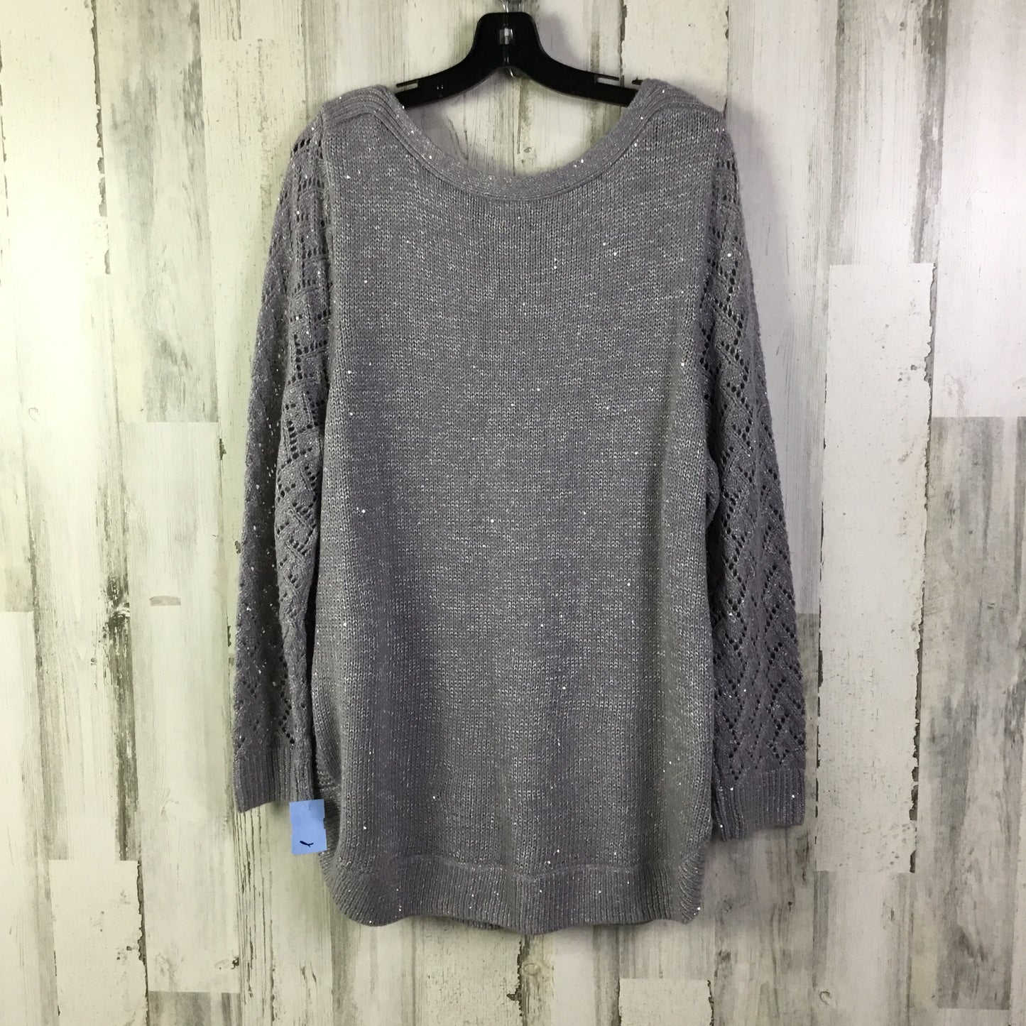 Sweater By Maurices In Grey, Size: 1x