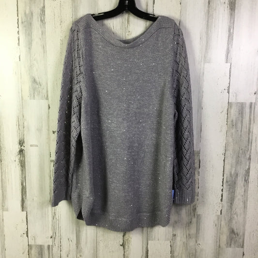 Sweater By Maurices In Grey, Size: 1x