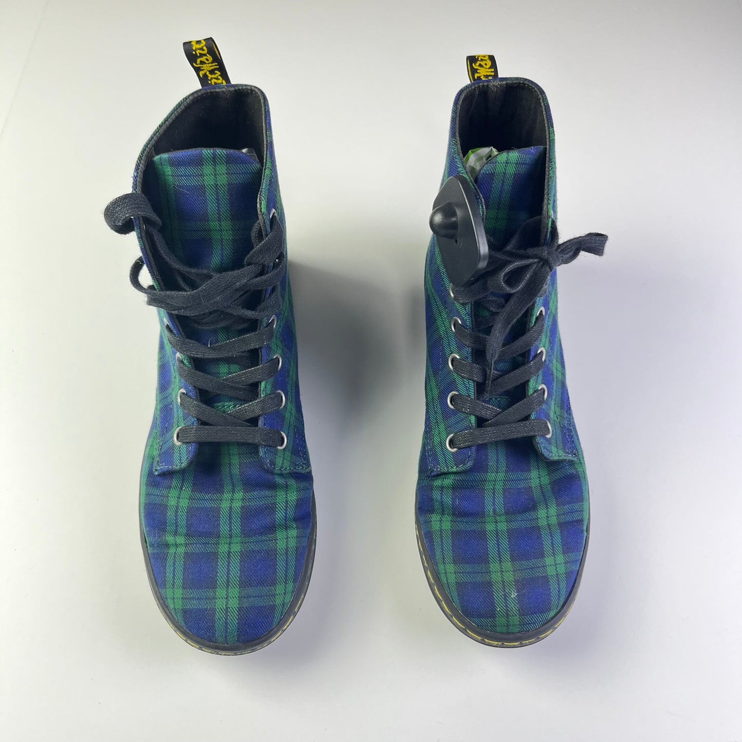 Boots Ankle Flats By Dr Martens In Blue & Green, Size: 9