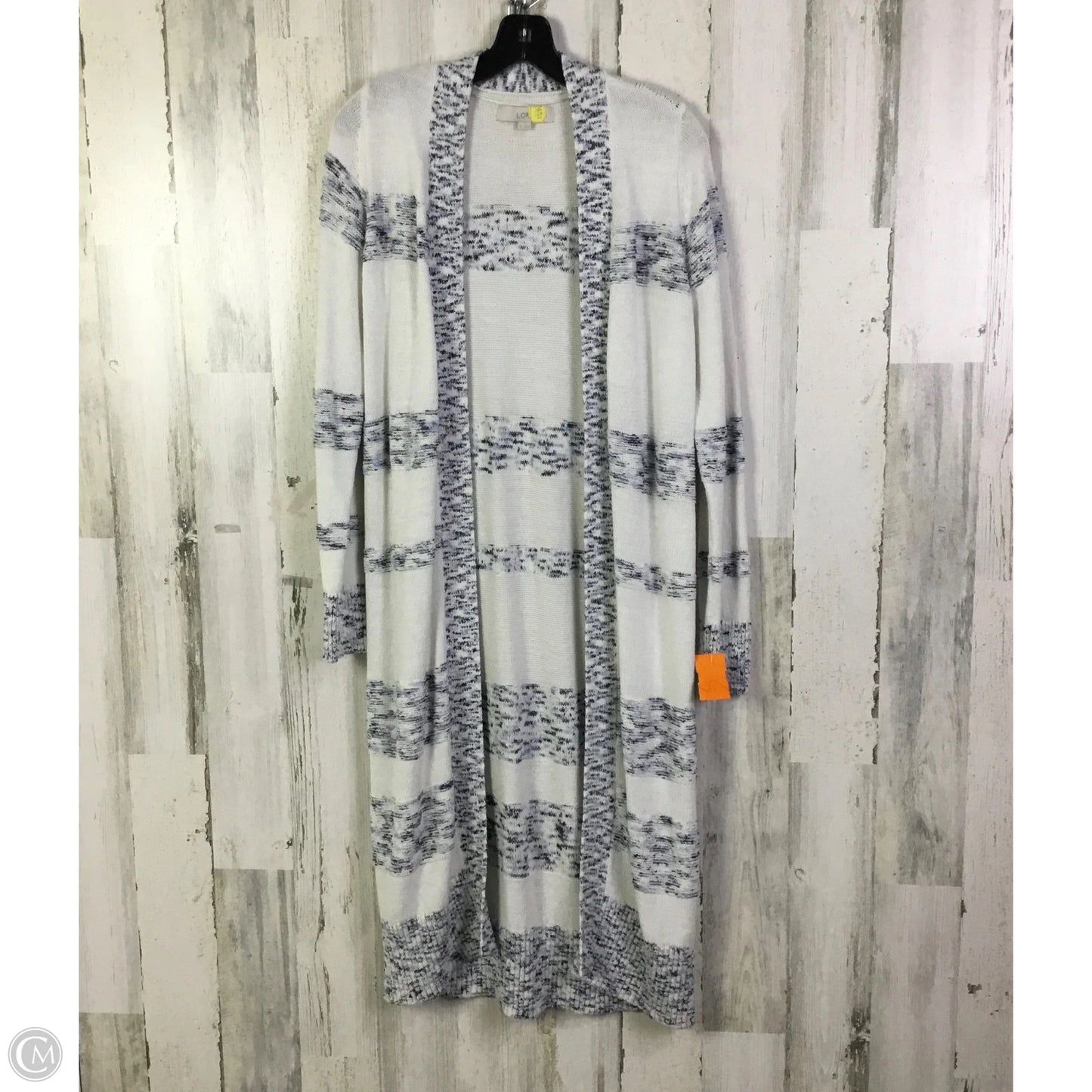 Sweater Cardigan By Loft In White, Size: S