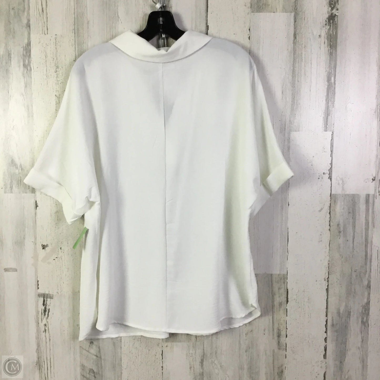 Top 3/4 Sleeve By Isaac Mizrahi Live Qvc In White, Size: L