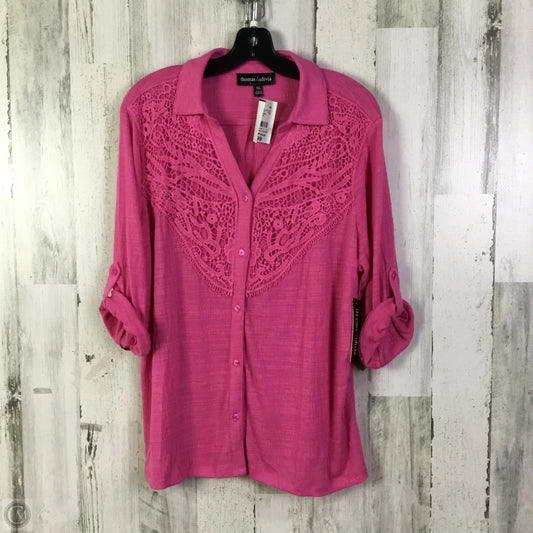 Top Short Sleeve By Clothes Mentor In White, Size: Xl