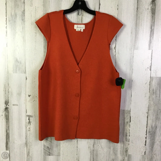 Vest Sweater By Anthropologie In Orange, Size: M