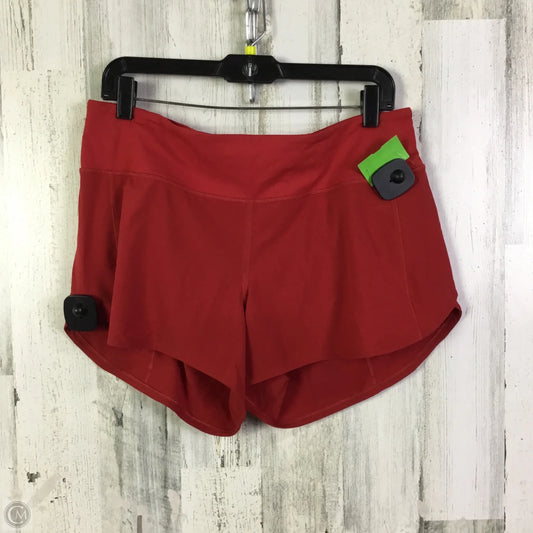 Athletic Shorts By Lululemon In Red, Size: 10