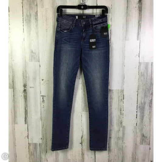 Jeans Skinny By Kut In Blue Denim, Size: 2