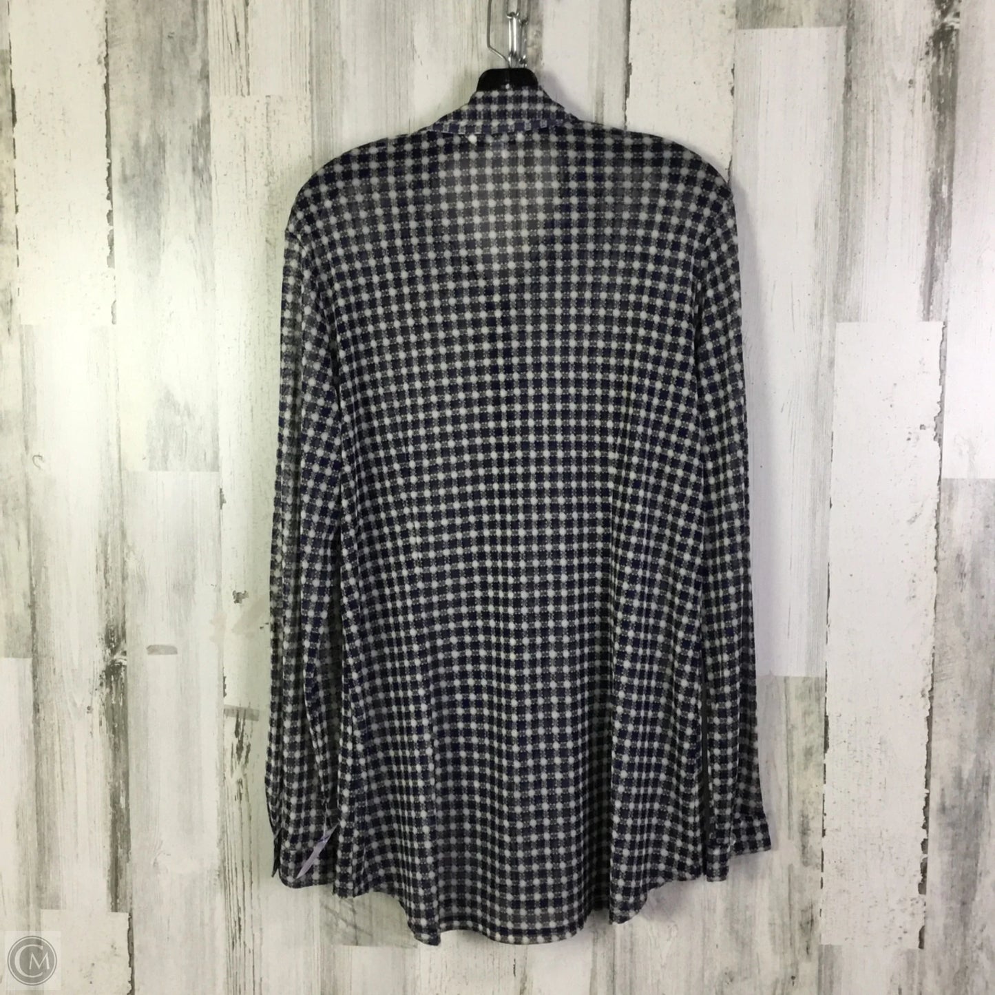 Top Long Sleeve By Cabi In Blue, Size: Xl