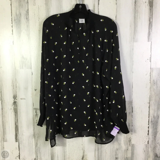 Top Long Sleeve By Cabi In Black, Size: Xl