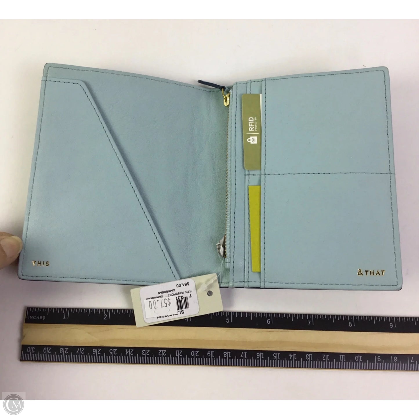 Wallet Leather By Fossil, Size: Medium