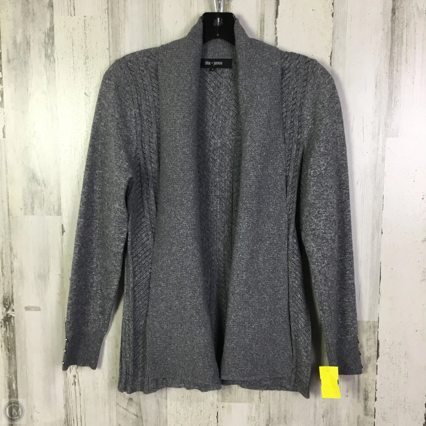 Sweater Cardigan By Clothes Mentor In Grey, Size: S