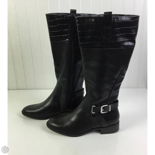 Boots Knee Heels By St Johns Bay In Black, Size: 9