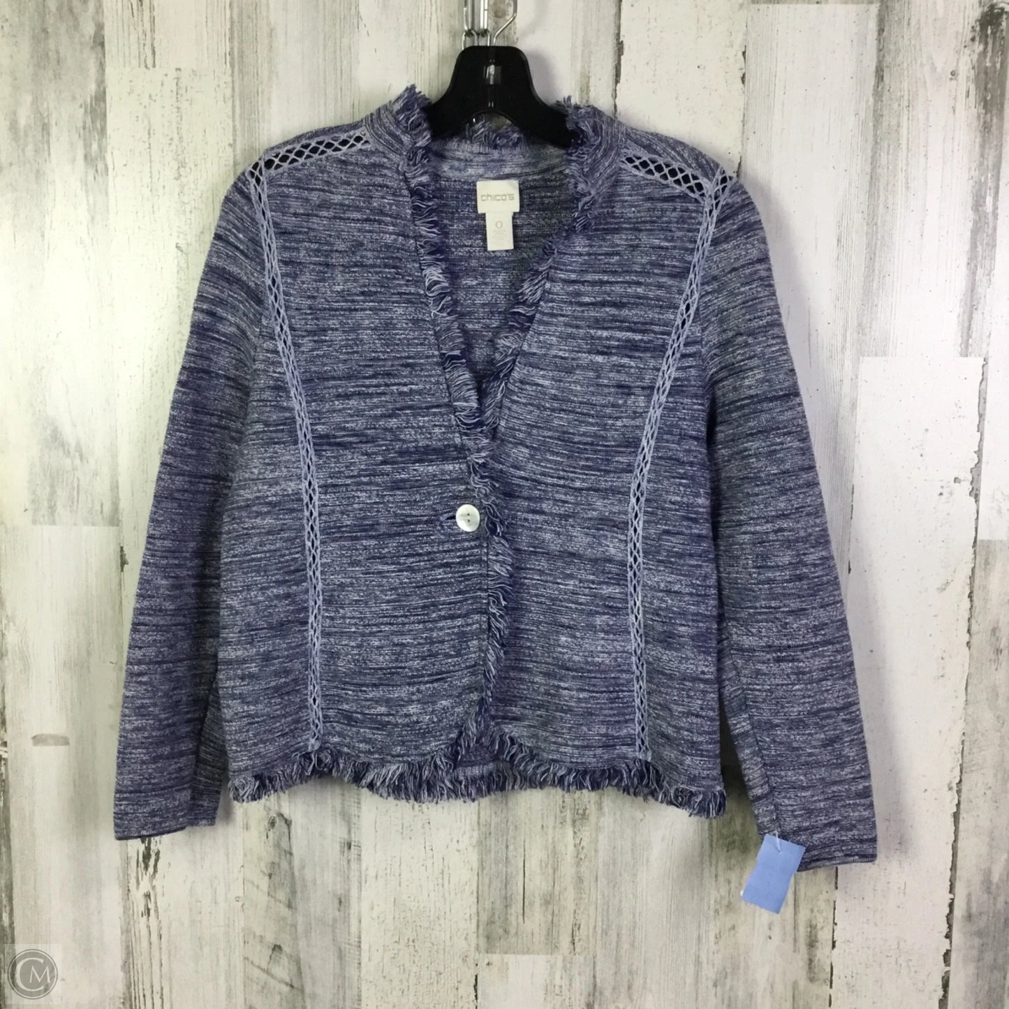 Cardigan By Chicos In Blue, Size: S