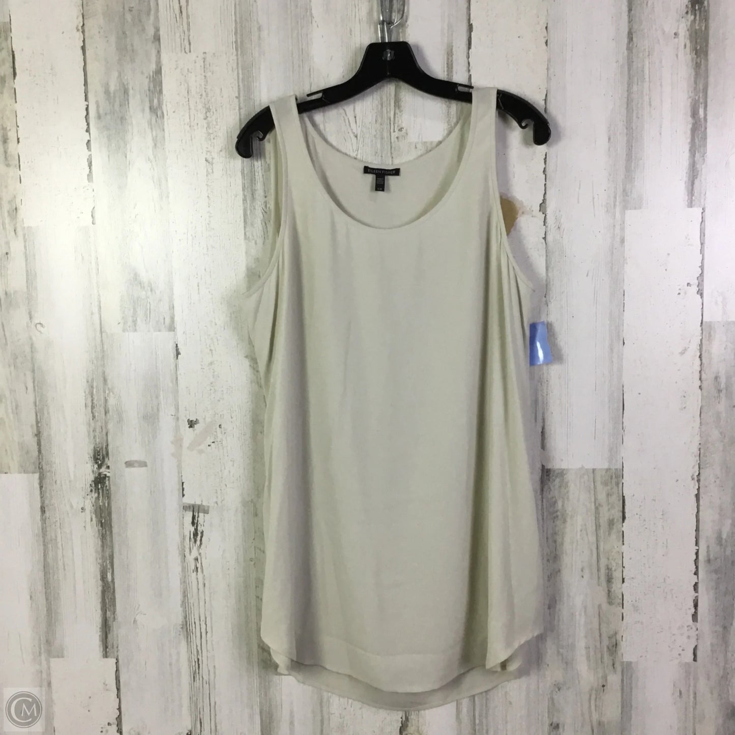 Top Sleeveless By Eileen Fisher In Cream, Size: L