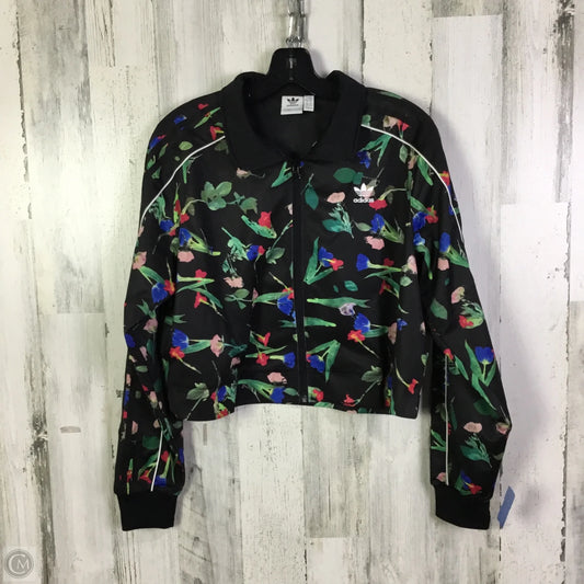 Athletic Jacket By Adidas In Black, Size: M