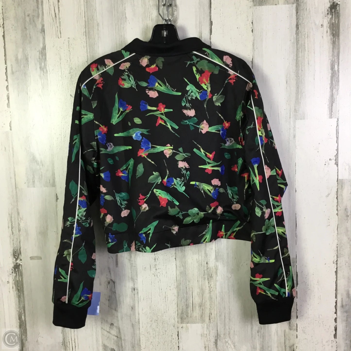 Athletic Jacket By Adidas In Black, Size: M