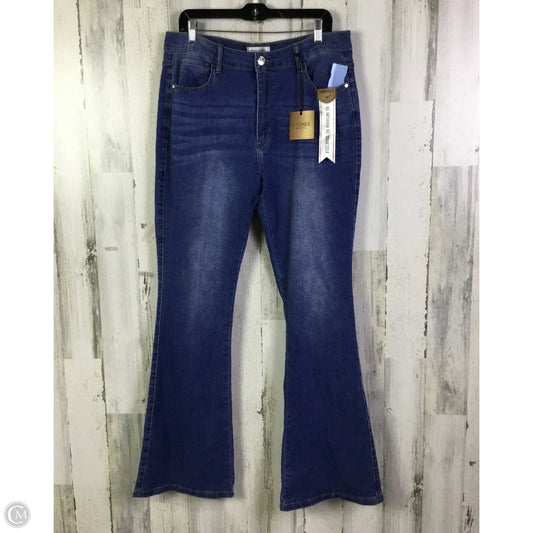 Jeans Boot Cut By Clothes Mentor In Blue Denim, Size: 16