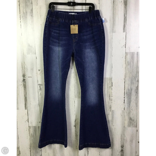 Jeans Flared By Clothes Mentor In Blue Denim, Size: 16