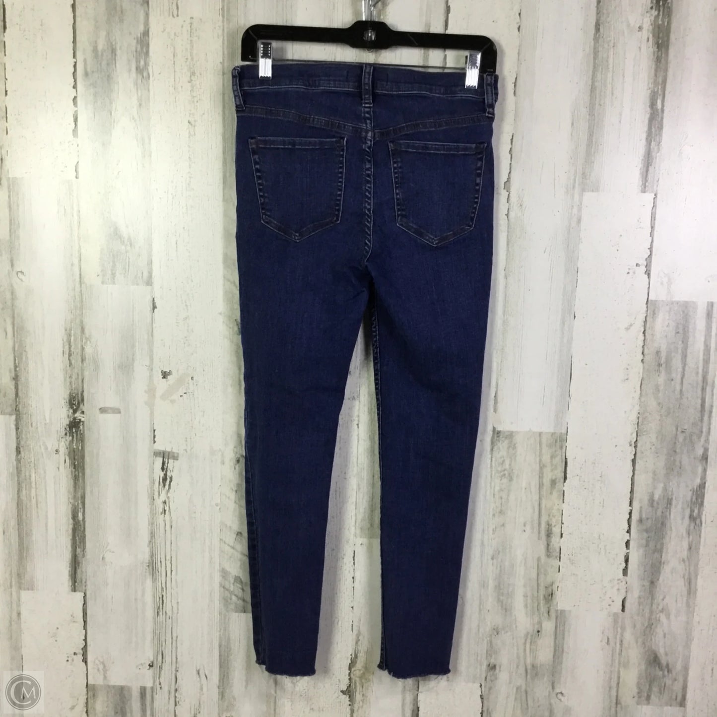 Jeans Skinny By Free People In Blue Denim, Size: 6