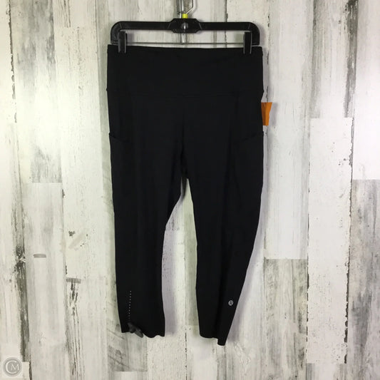 Athletic Leggings Capris By Lululemon In Black, Size: 10