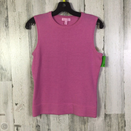 Top Sleeveless Designer By Lilly Pulitzer In Pink, Size: Xs