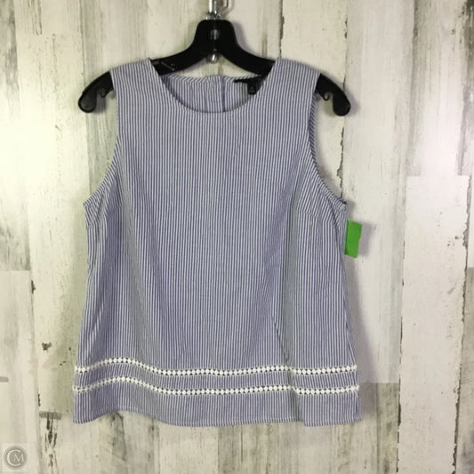 Top Sleeveless By Banana Republic In Blue, Size: M