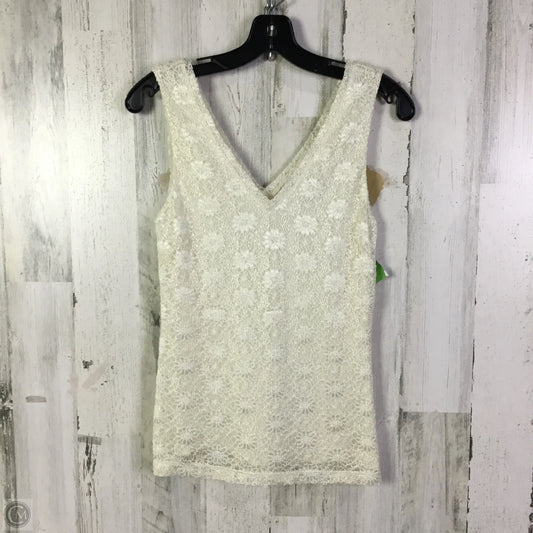 Top Sleeveless By Banana Republic In Cream, Size: Xs