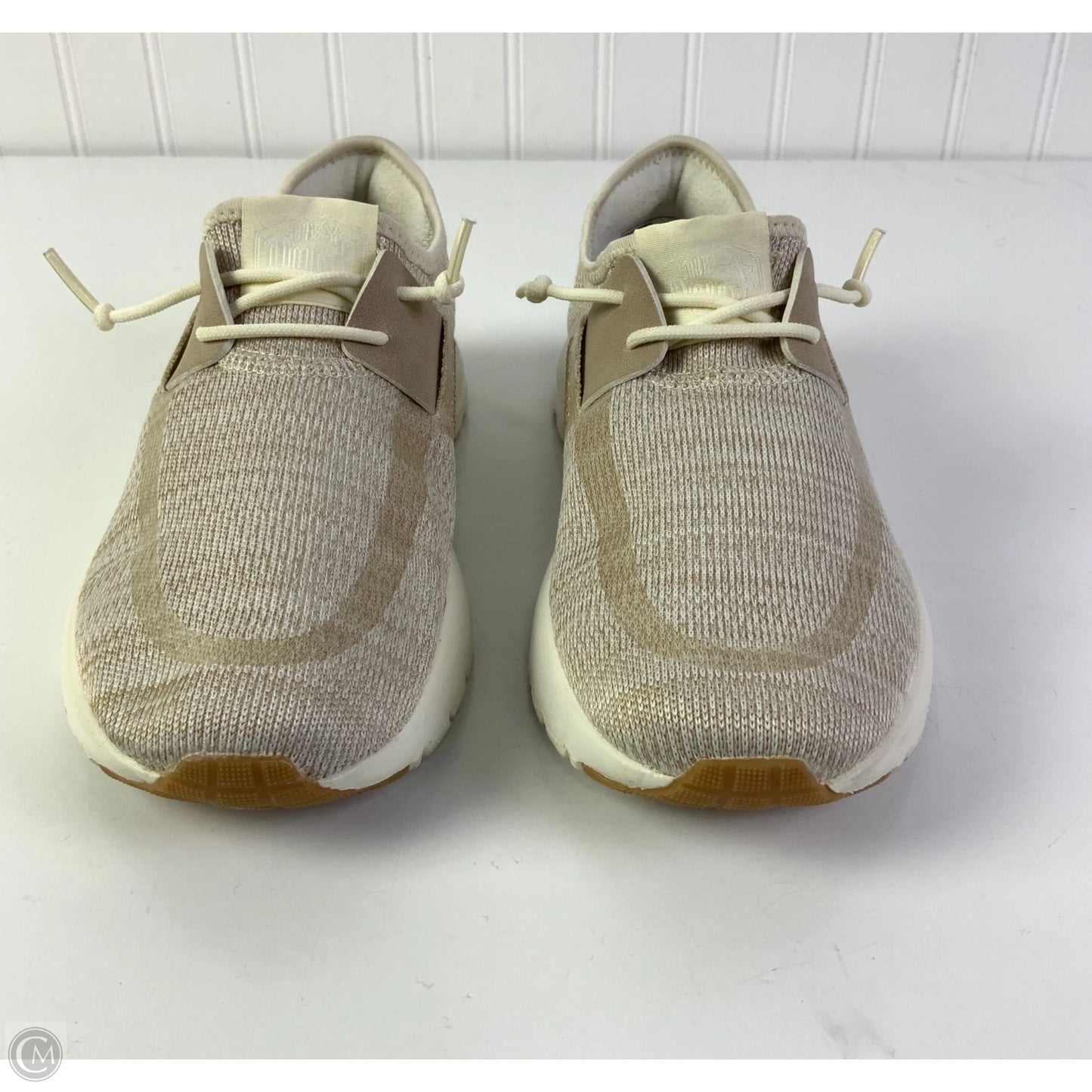 Shoes Sneakers By Hey Dude In Cream, Size: 7