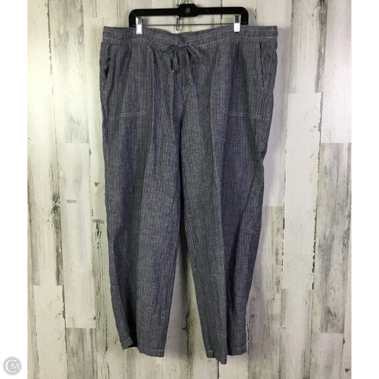 Pants Linen By Amazon Essentials In Blue, Size: 22