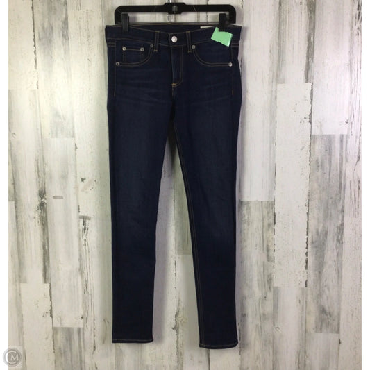 Jeans Skinny By Rag And Bone In Blue Denim, Size: 6