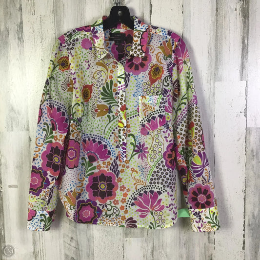 Top Long Sleeve By J. Crew In White, Size: M