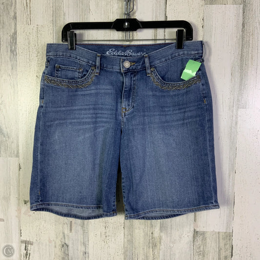 Shorts By Eddie Bauer In Blue Denim, Size: 8