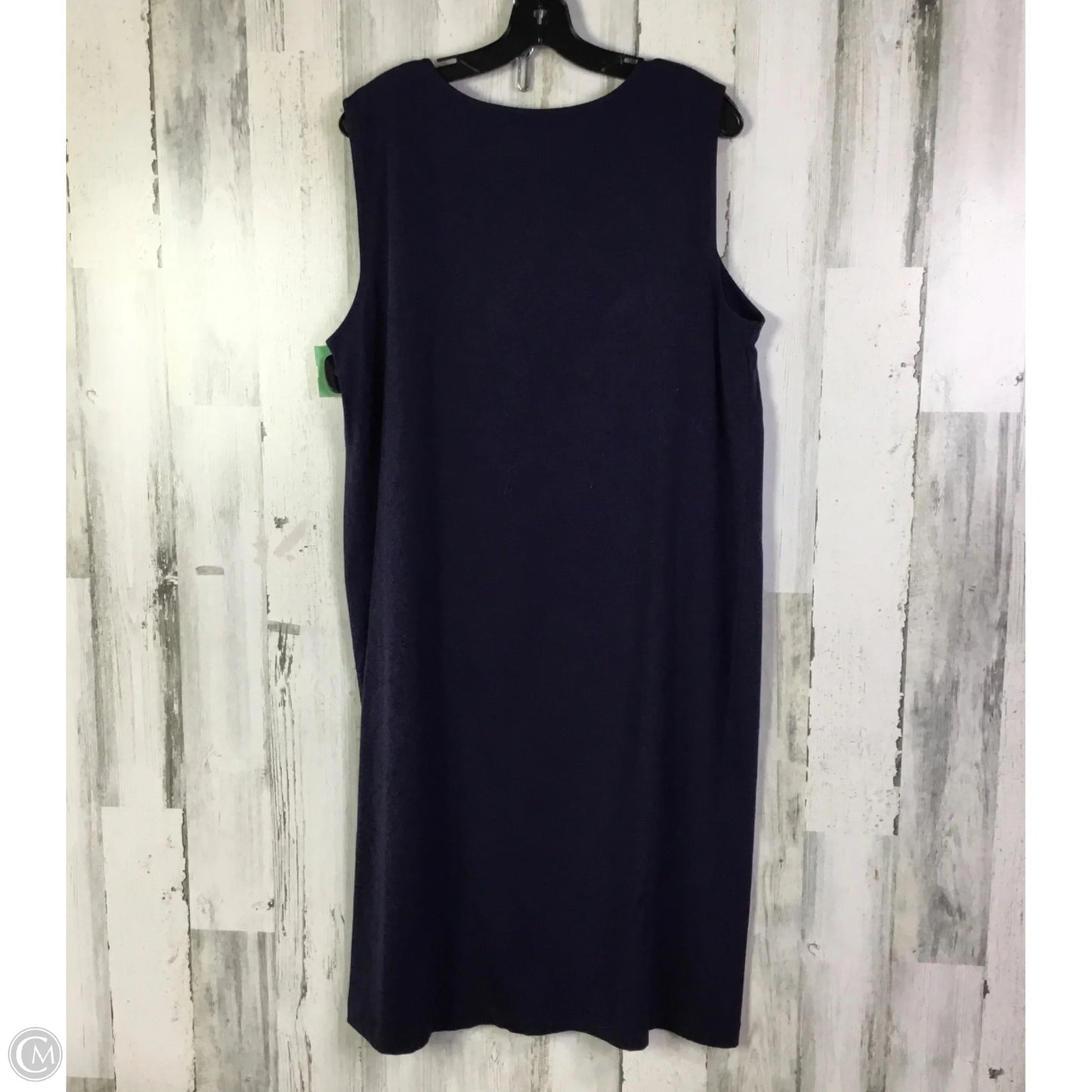 Dress Casual Midi By Eileen Fisher In Navy, Size: Xl
