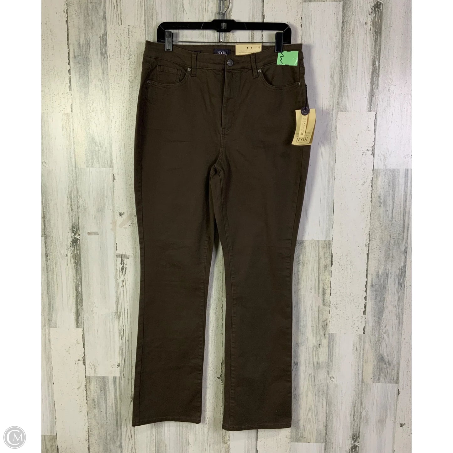 Jeans Boot Cut By Not Your Daughters Jeans In Brown Denim, Size: 12