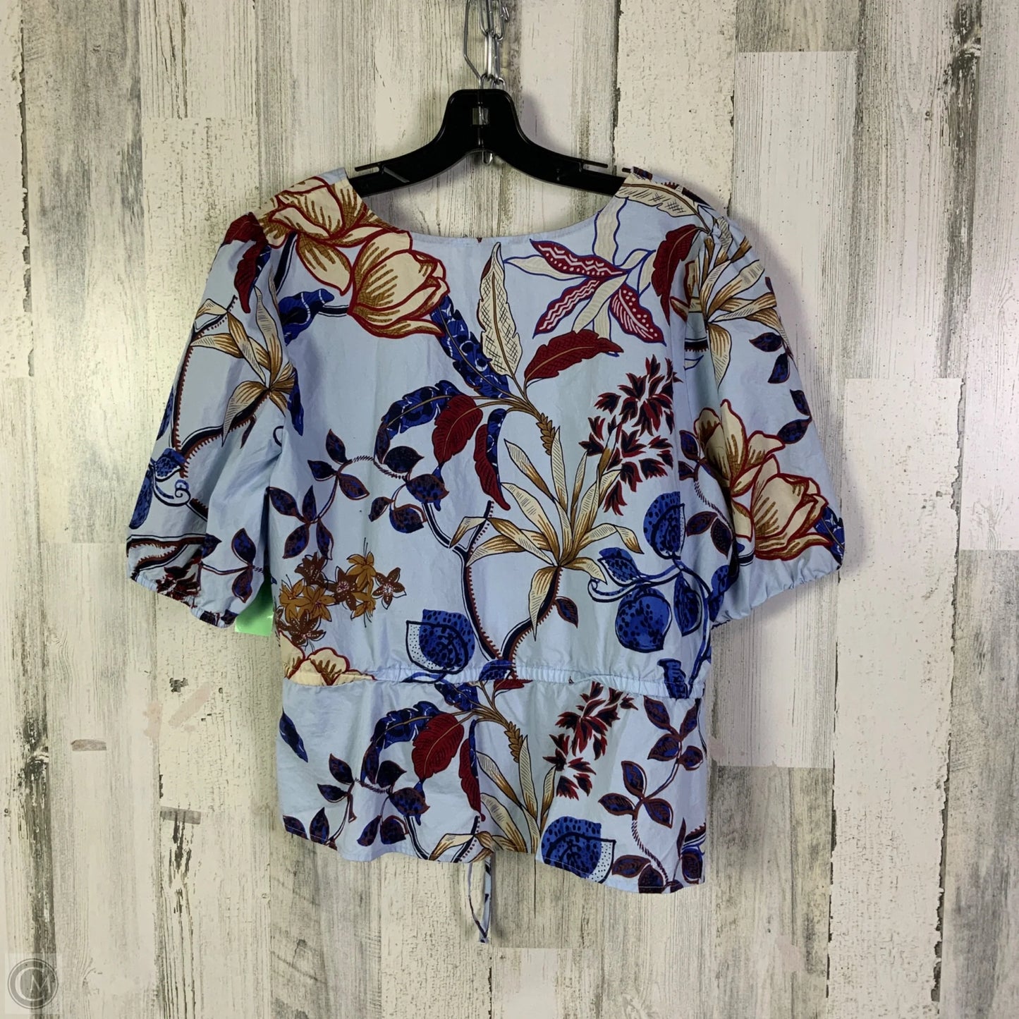 Top Short Sleeve By Talbots In Blue, Size: Xl