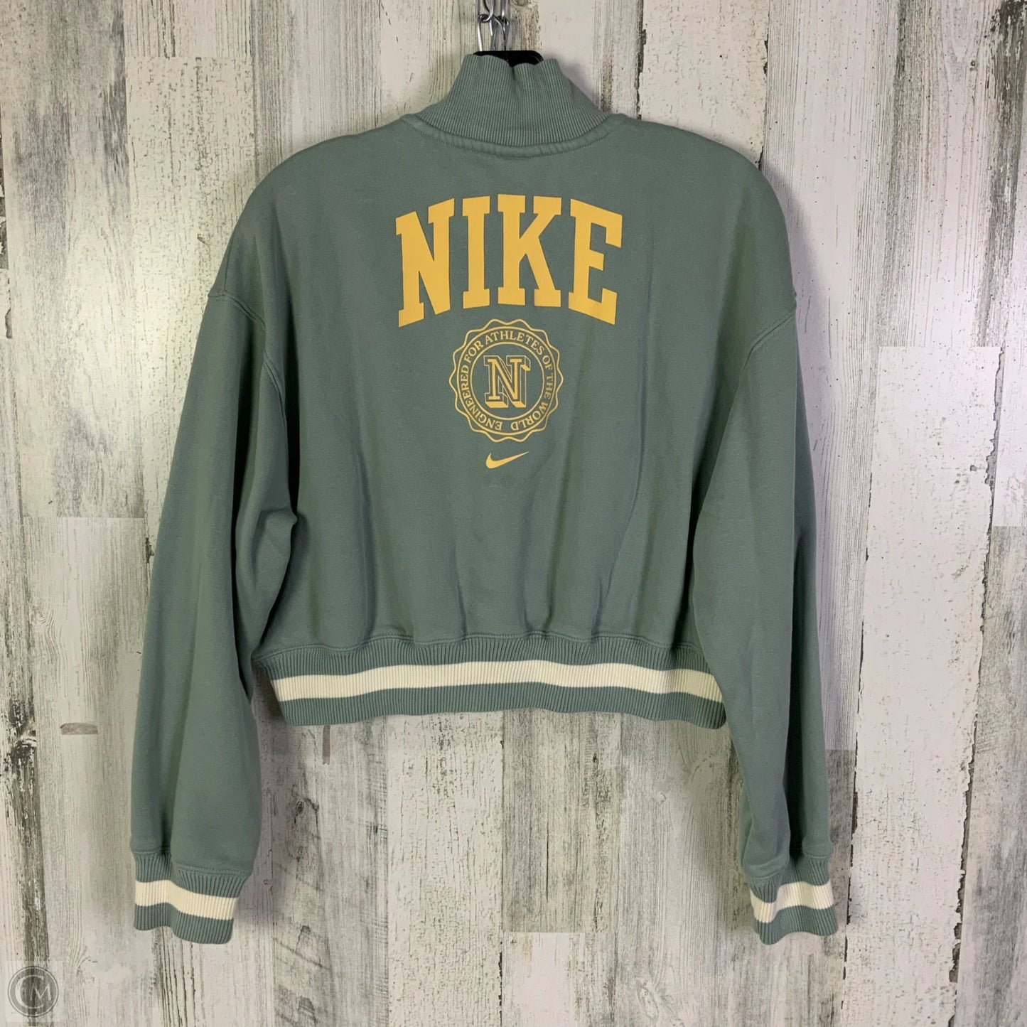 Sweatshirt Collar By Nike Apparel In Blue, Size: S