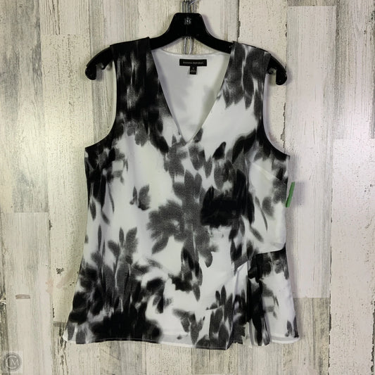 Top Sleeveless By Banana Republic In Black & White, Size: S