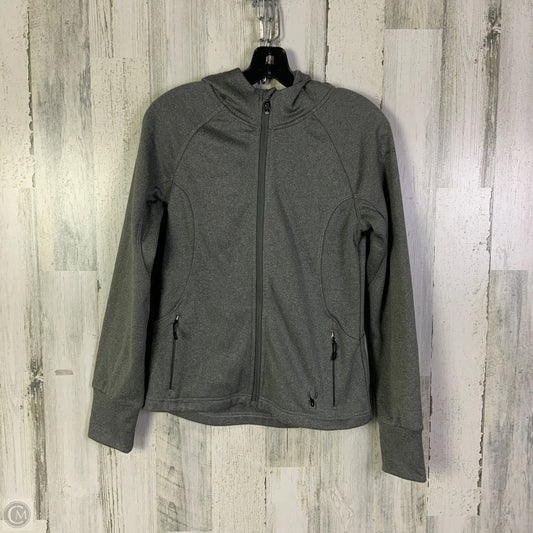 Athletic Jacket By Spyder In Grey, Size: S