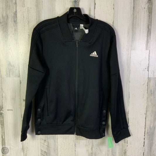 Athletic Jacket By Adidas In Black, Size: M