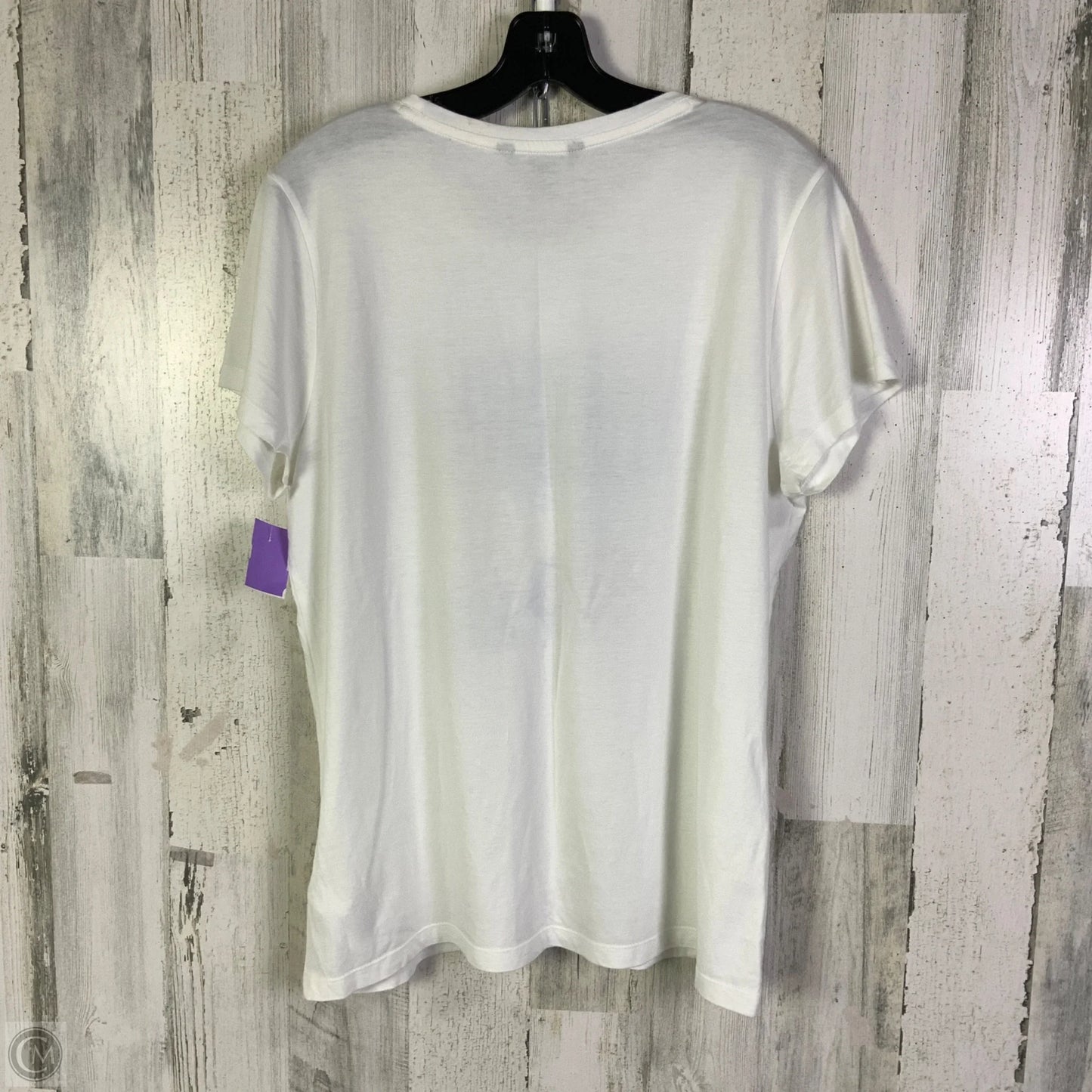 Top Short Sleeve By Lauren By Ralph Lauren In White, Size: Xl