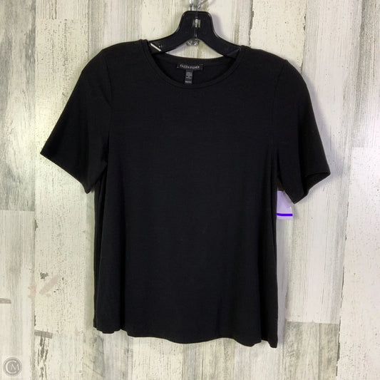 Top Short Sleeve Basic By Eileen Fisher In Black, Size: Xxs
