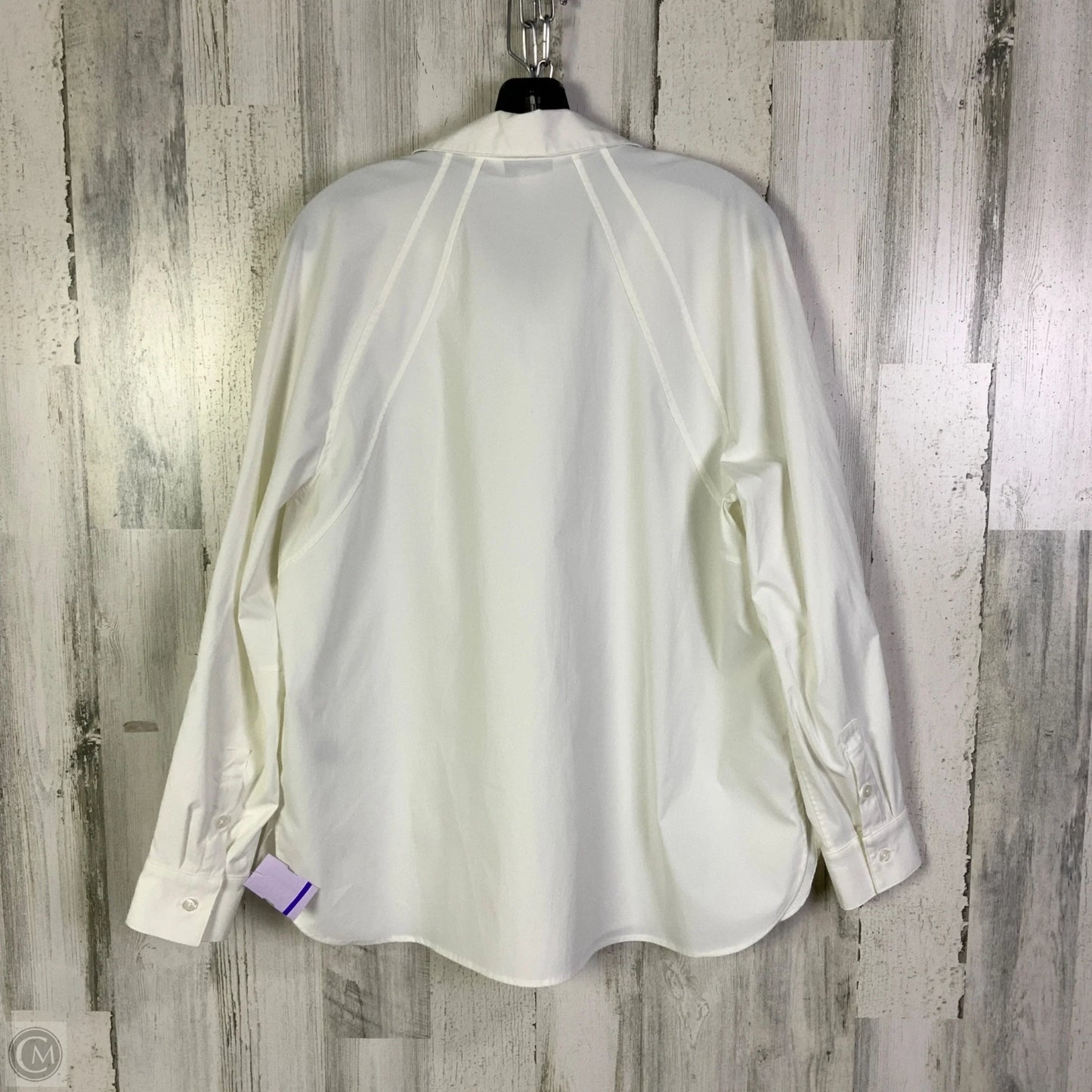 Top Long Sleeve By Athleta In White, Size: L