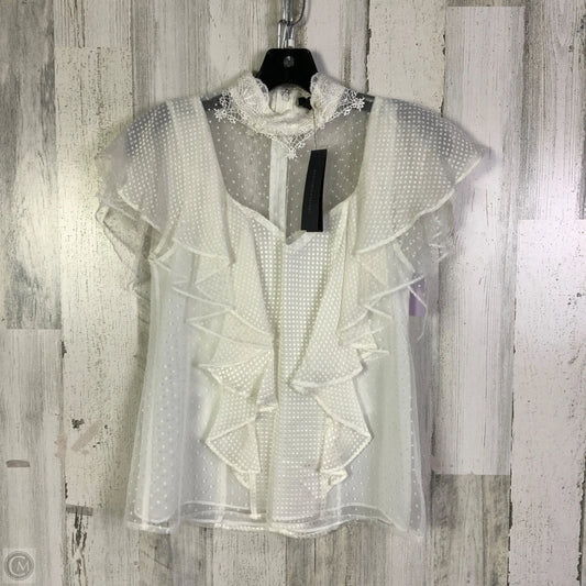 Top Short Sleeve By Clothes Mentor In White, Size: Xs