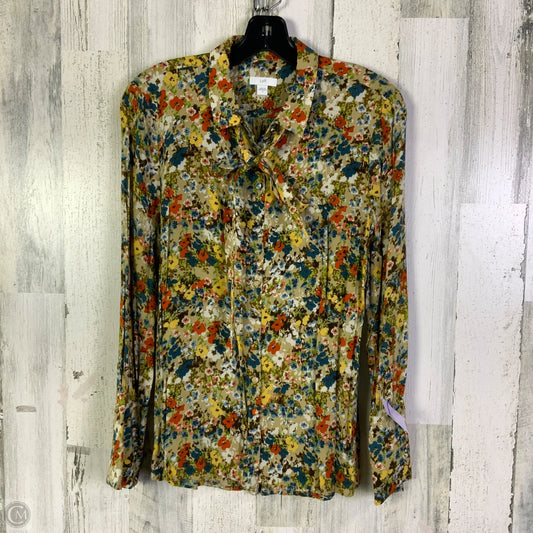 Top Long Sleeve By J. Jill In Brown, Size: S