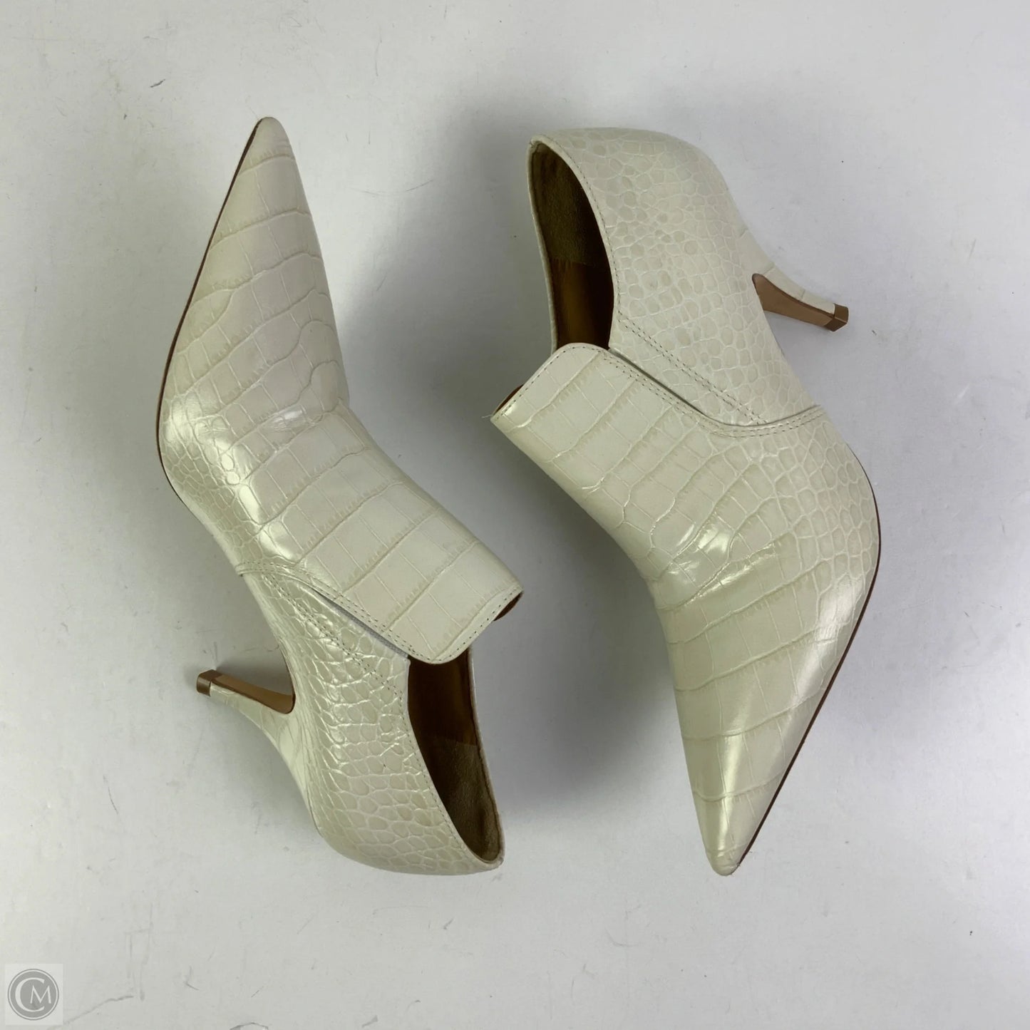 Boots Designer By Tory Burch In Ivory, Size: 8