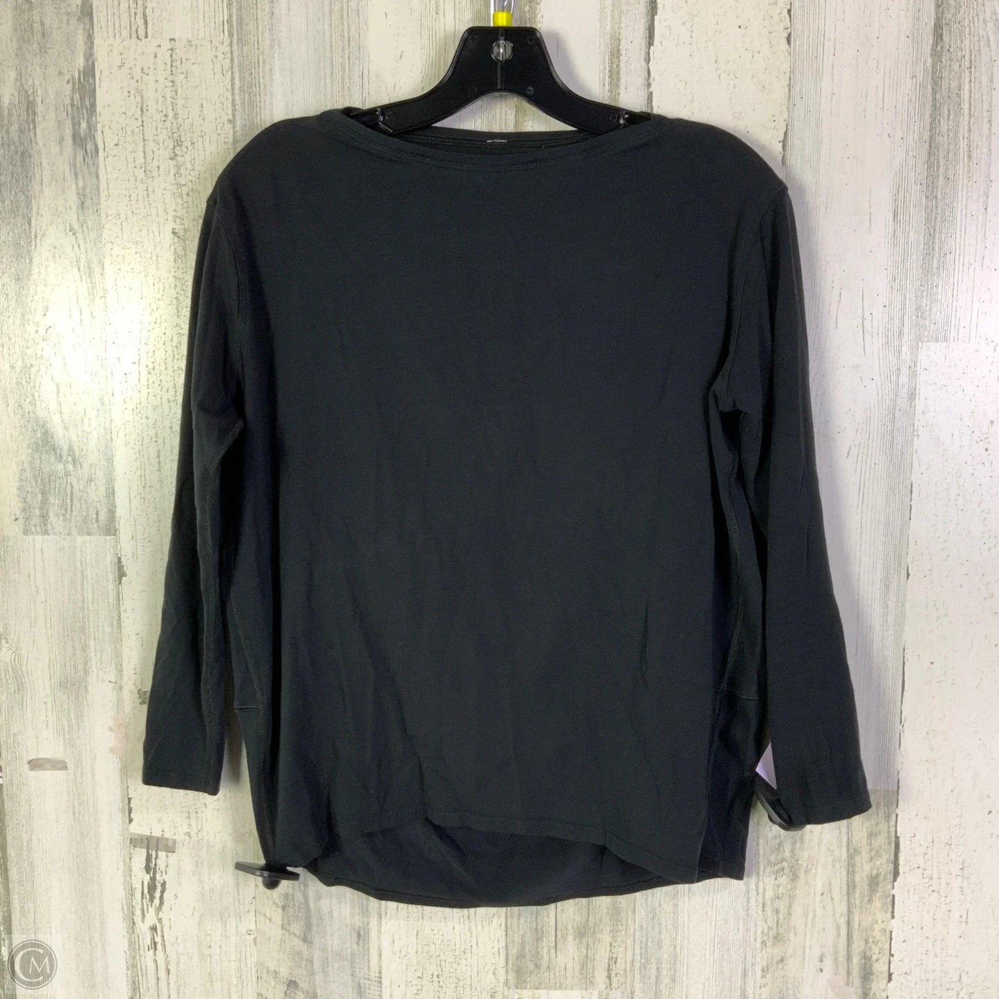 Athletic Top Long Sleeve Crewneck By Lululemon In Black, Size: M