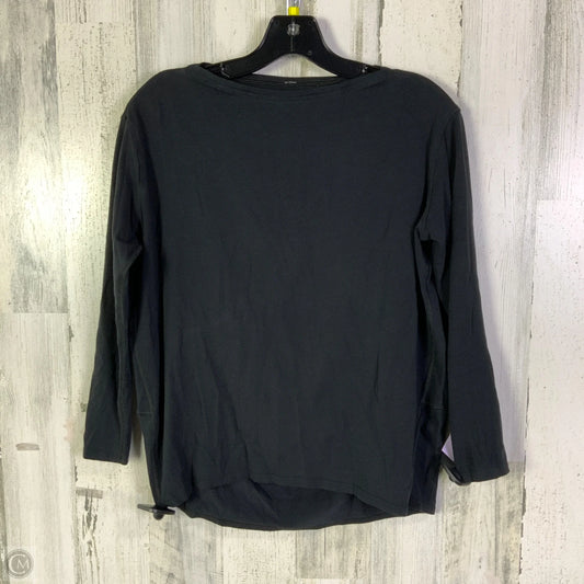 Athletic Top Long Sleeve Crewneck By Lululemon In Black, Size: M