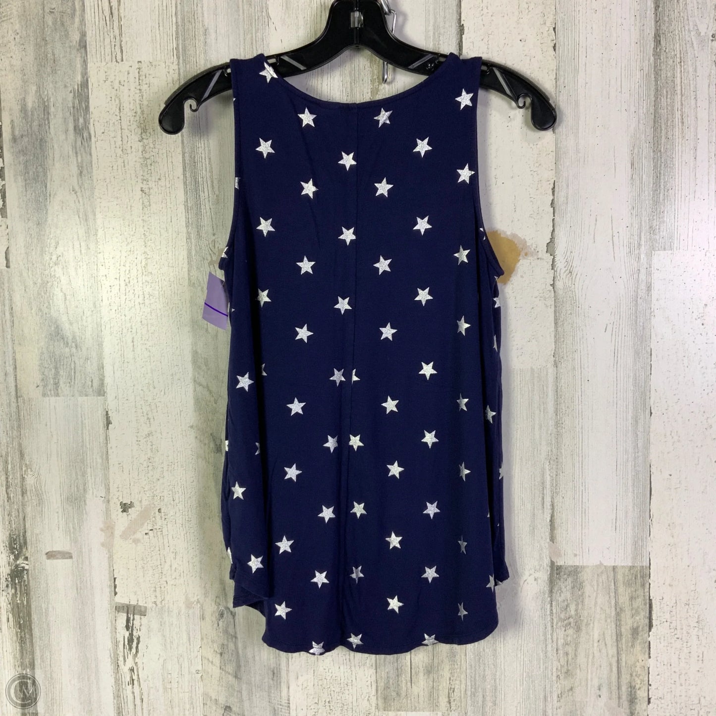Top Sleeveless Basic By Old Navy In Blue & Silver, Size: Xs