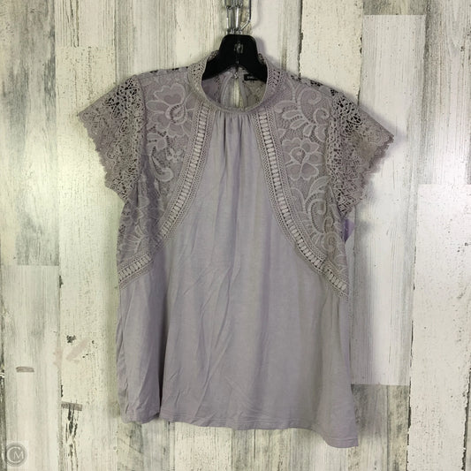 Top Short Sleeve By Cable And Gauge In Grey, Size: S