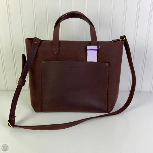 Handbag Leather By Portland Leather, Size: Medium