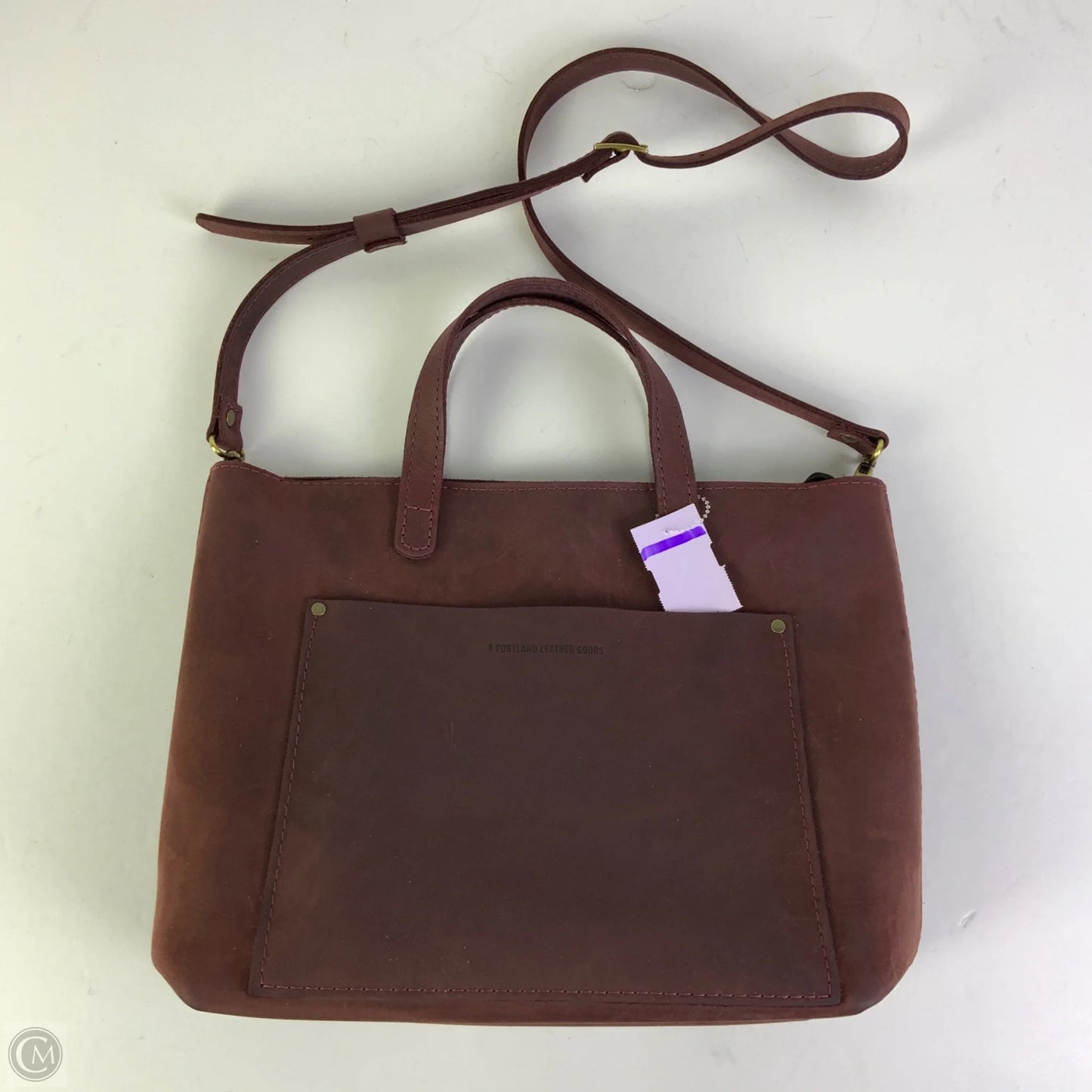 Handbag Leather By Portland Leather, Size: Medium